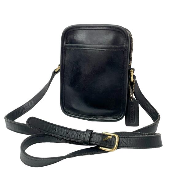 Coach Handbags - Coach Vintage Leather Kit Camera Crossbody (Black)